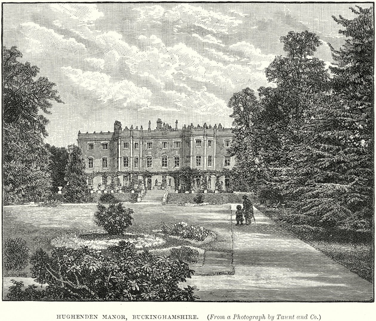 Hughenden Manor, Buckinghamshire (rytina) od English School