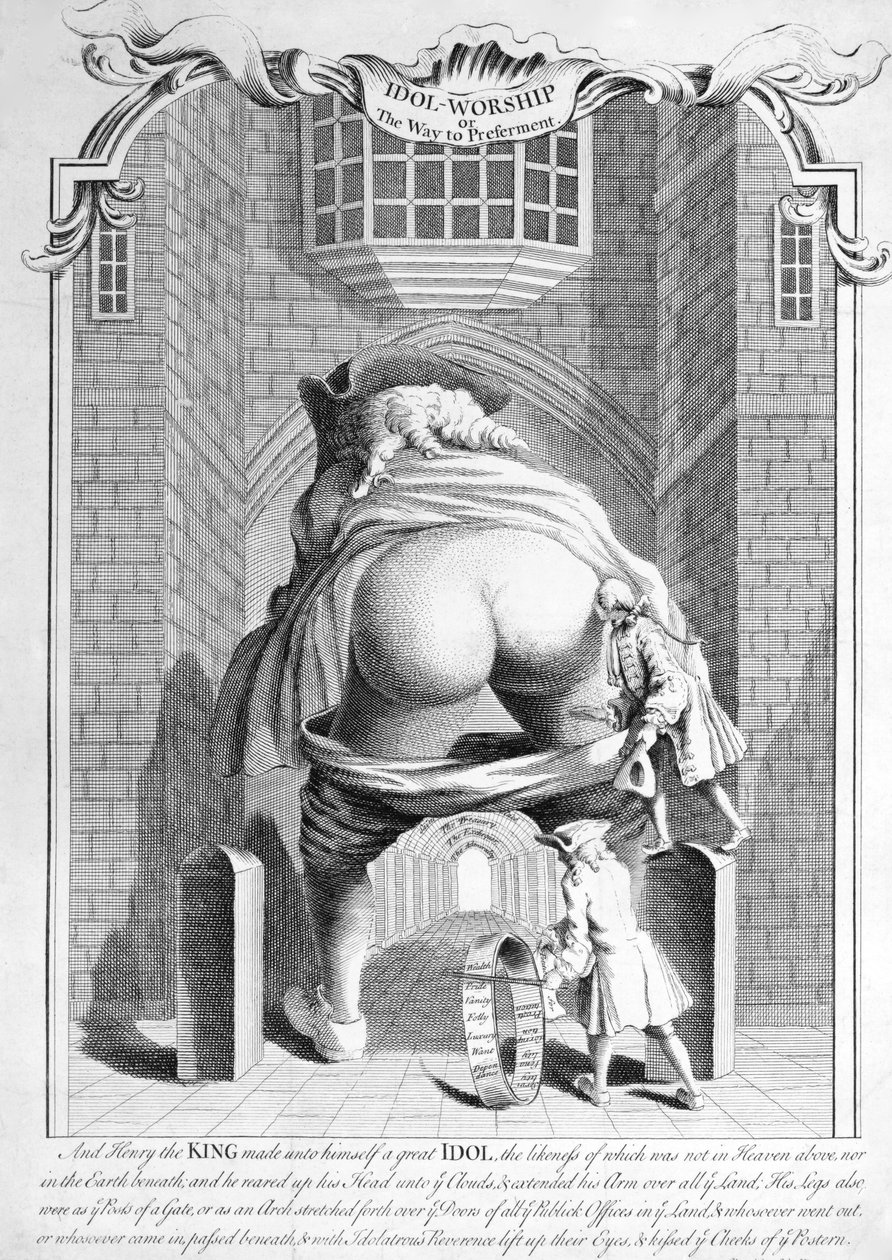 Uctívání modly aneb cesta k preferenci, 1740 od English School