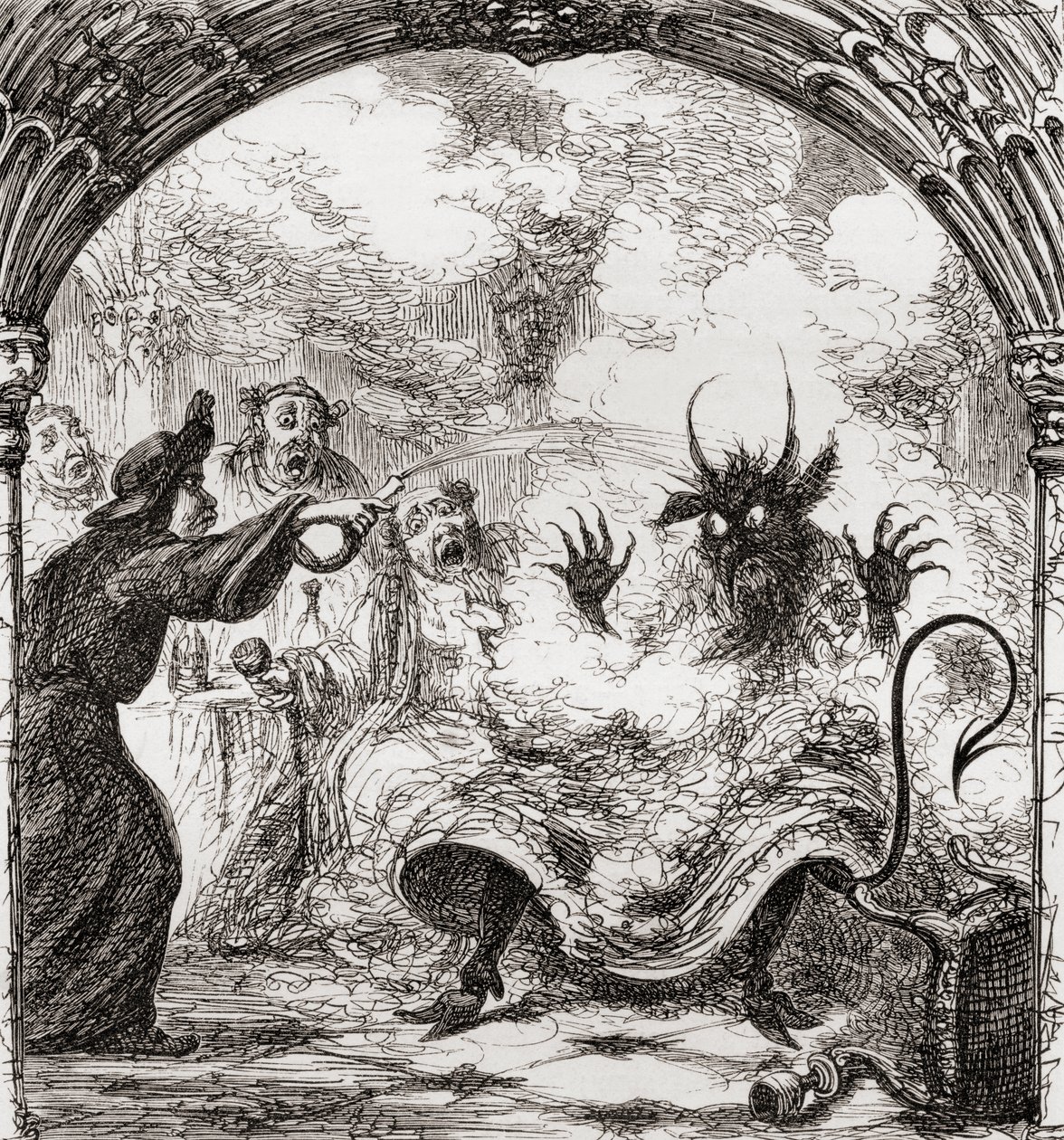 Ilustrace podle George Cruikshanka k básni 
