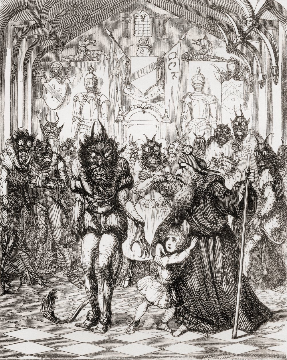 Ilustrace podle George Cruikshanka k básni 