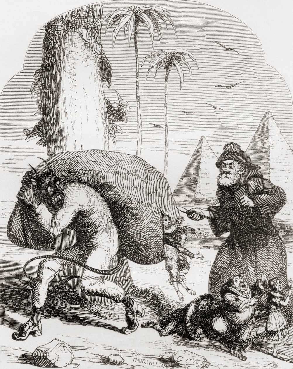 Ilustrace podle George Cruikshanka k básni 