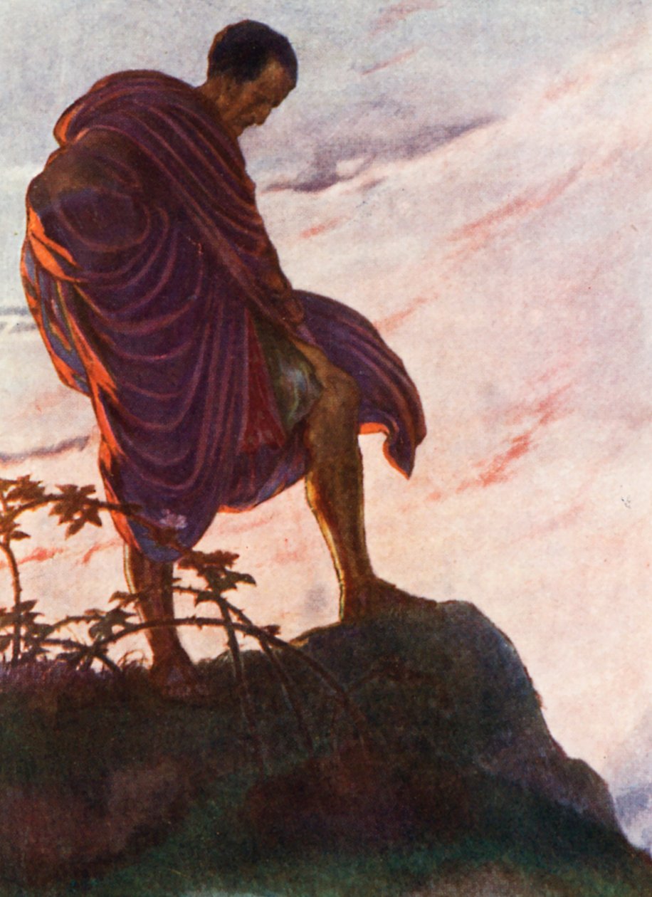 Ilustrace k příběhům z římských dějin (barevná litografie) od English School