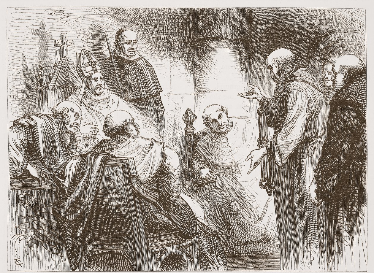 Ilustrace z Dějin protestantismu od Jamese Aitkena Wylie (1808-1890), hospoda. 1878 od English School