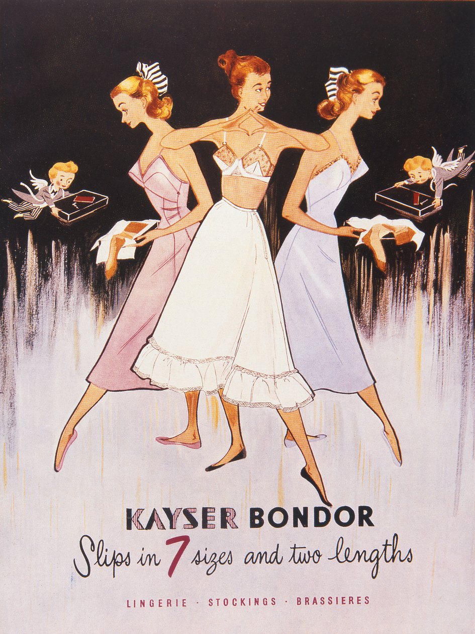 Ilustrace z katalogu Kayser Bondor, c.1955 od English School