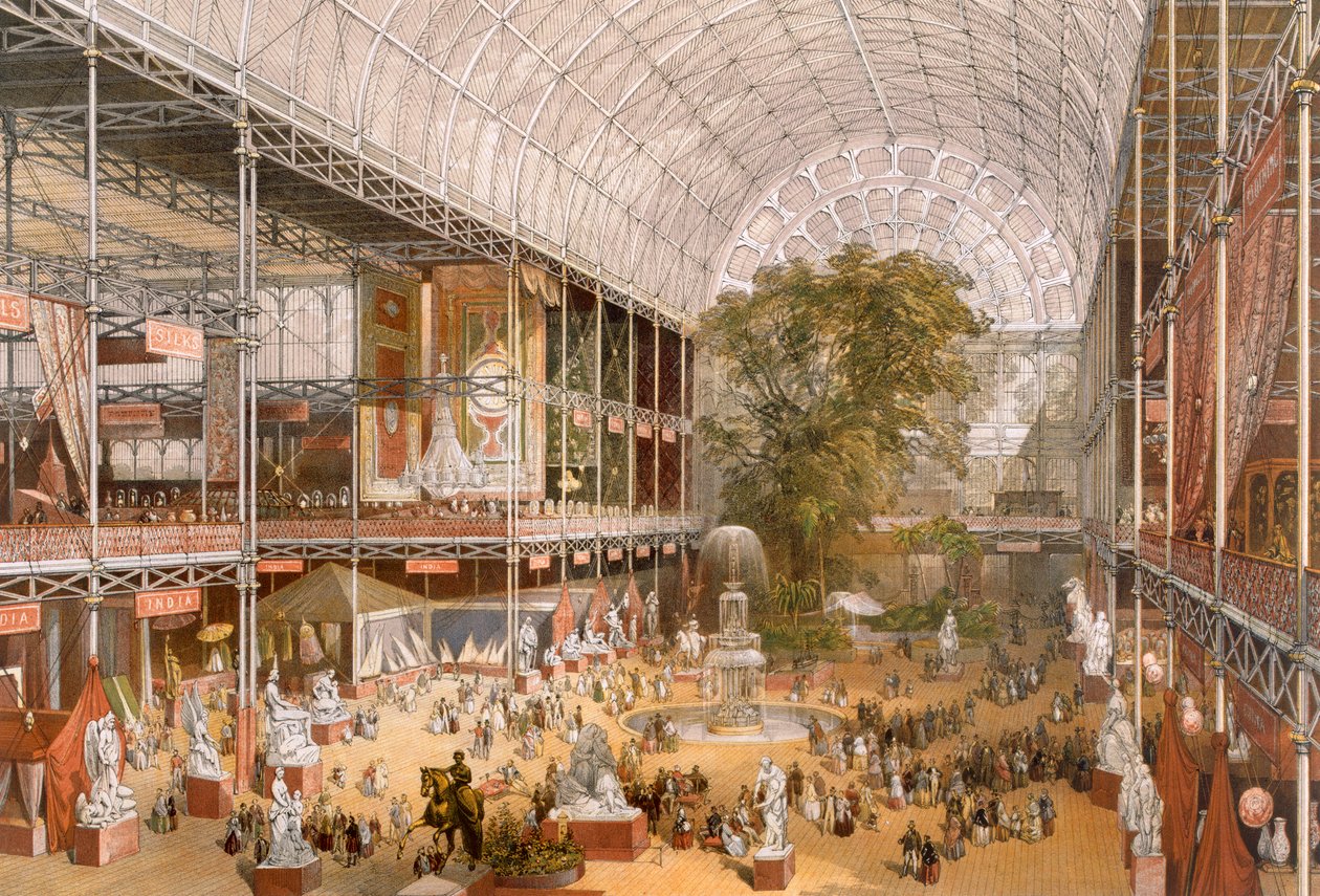 Interiér mezinárodní výstavy z roku 1862 od English School