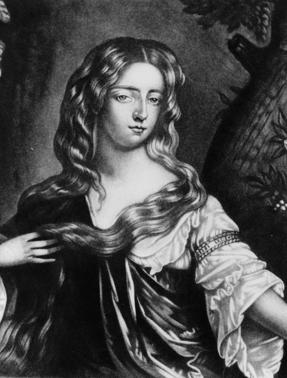 Isabella vévodkyně z Graftonu (1667-1723) Ilustrace z knihy "Portréty významných osobností britské historie", (mezzotinta) od English School