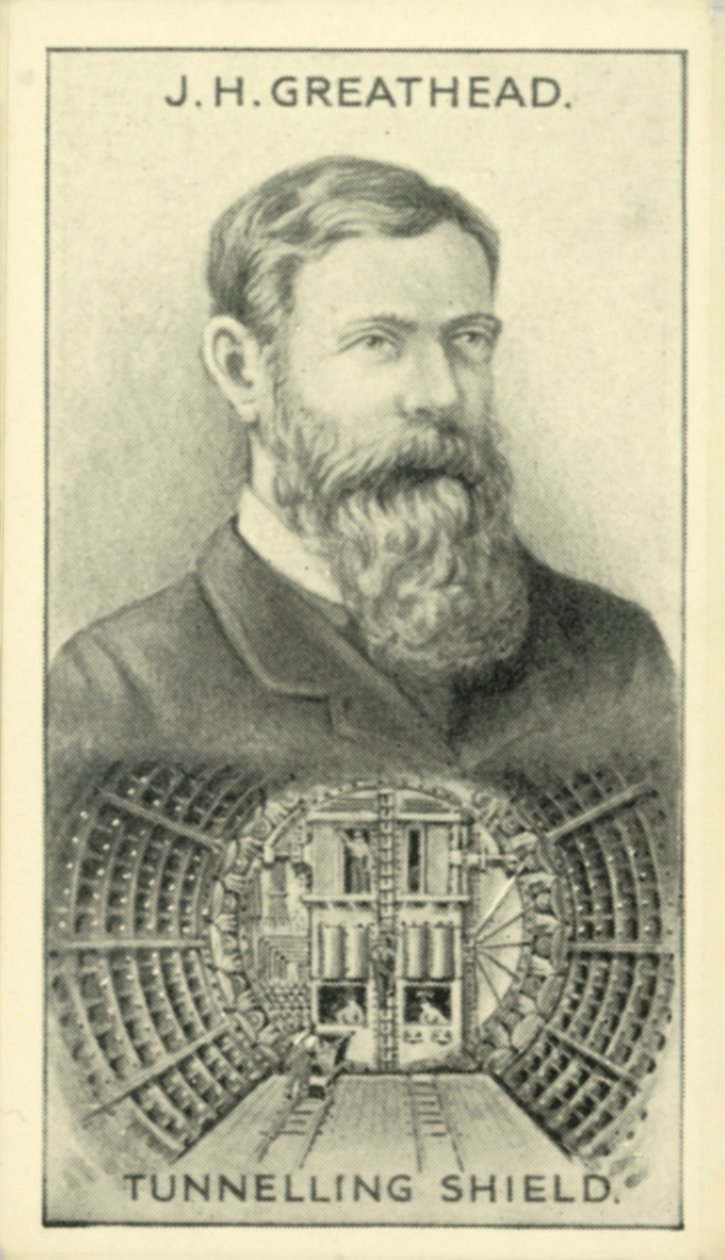JH Greathead, Tunelovací štít (litografie) od English School