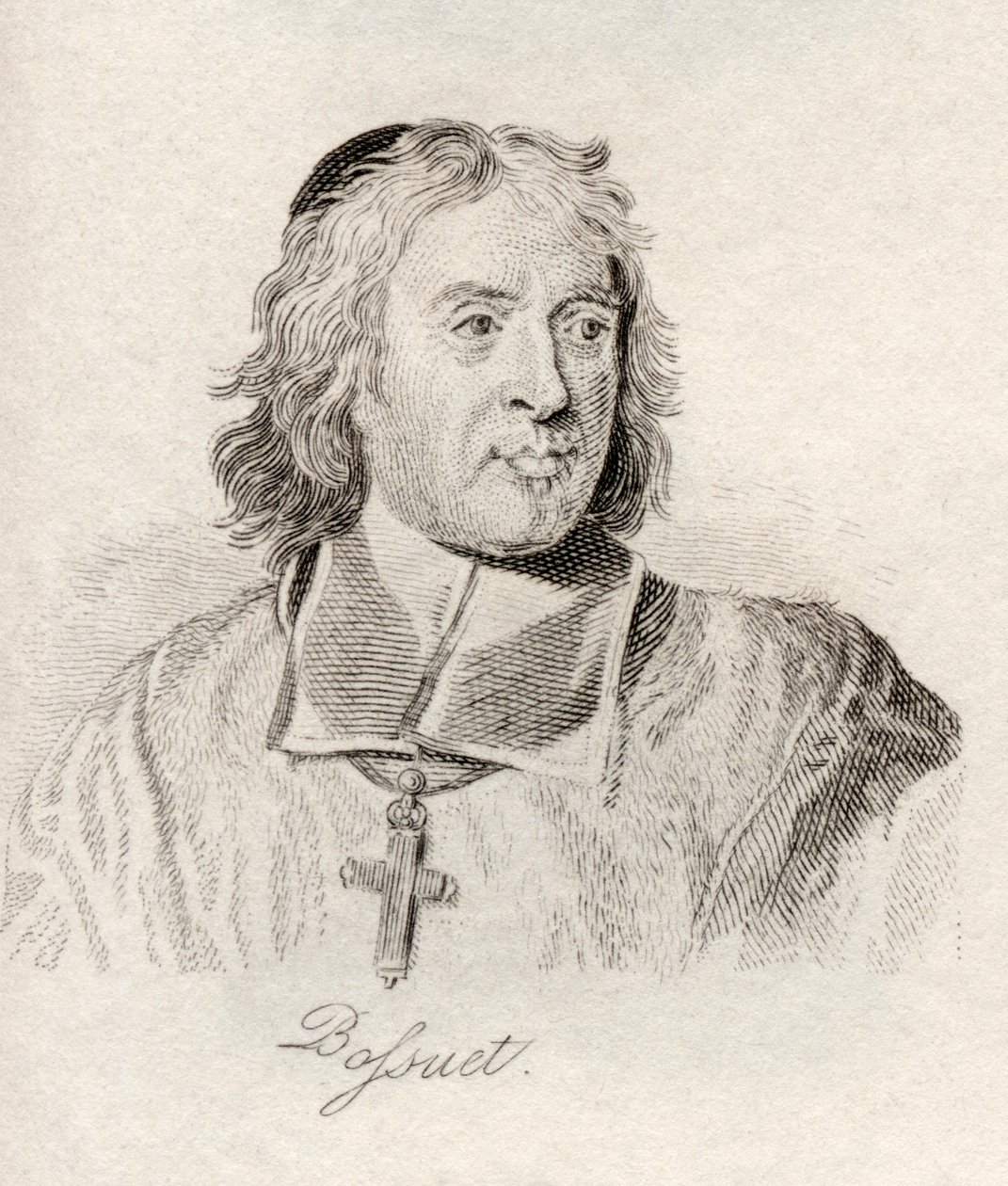Jacques Benigne Bossuet, z Crabbova historického slovníku, vydaného v roce 1825. od English School