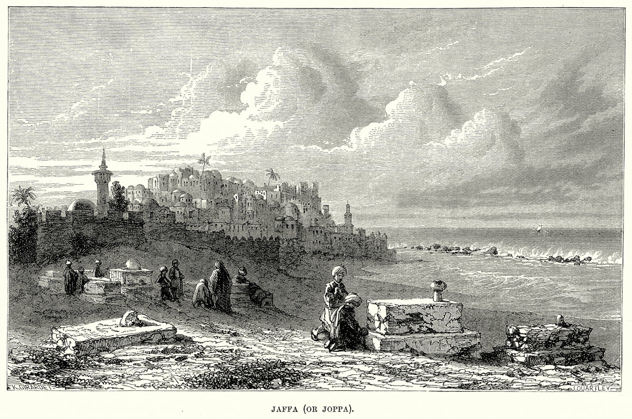 Jaffa (nebo Joppa) (rytina) od English School