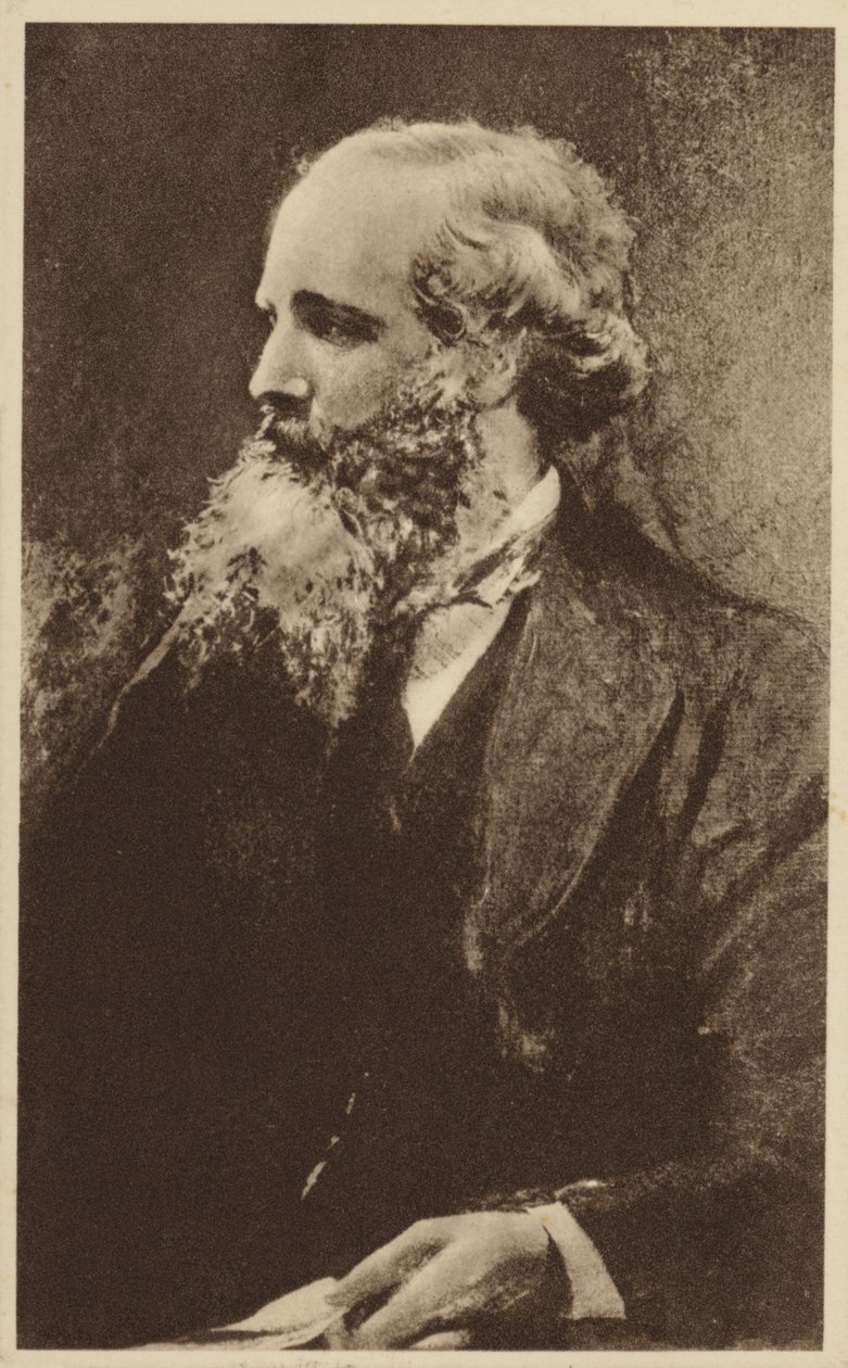 James Clerk Maxwell (1831-1879), skotský teoretický fyzik (litografie) od English School