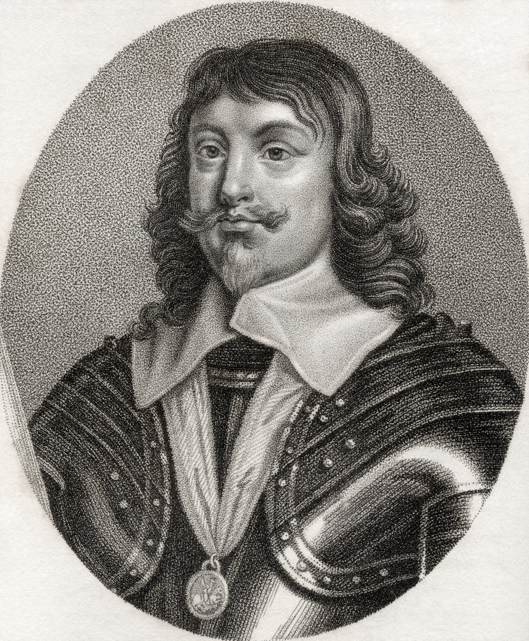 James Hamilton, rytina Geremia, ilustrace z "A catalogue of Royal and Noble Authors, Volume V", vydáno v roce 1806. od English School