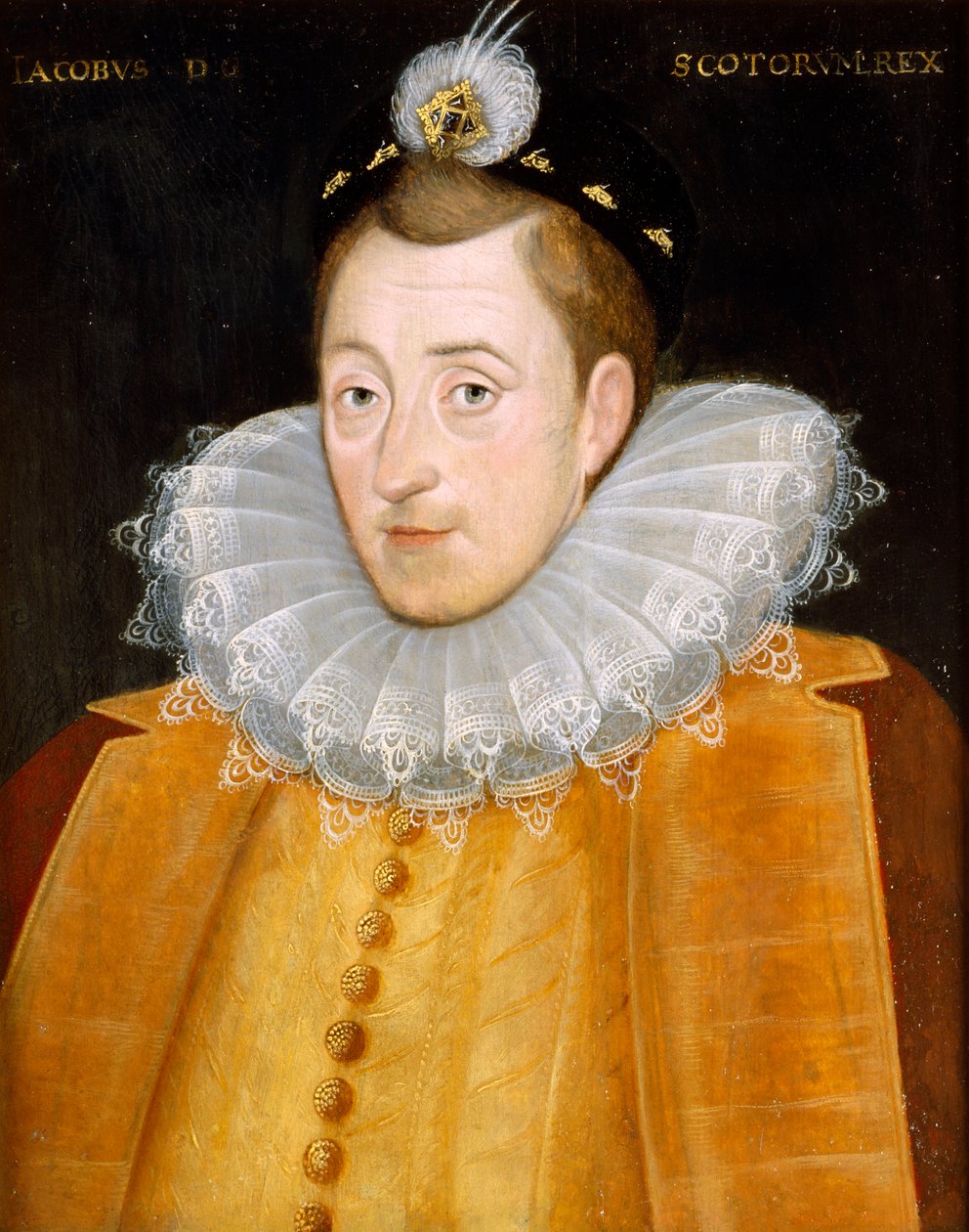 James I (olej na plátně) od English School