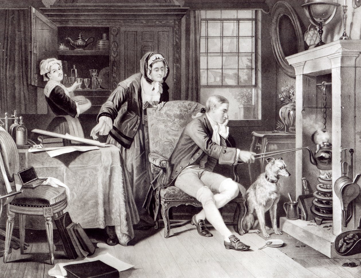 James Watt (1736-1819) Hraní se Steamem od English School