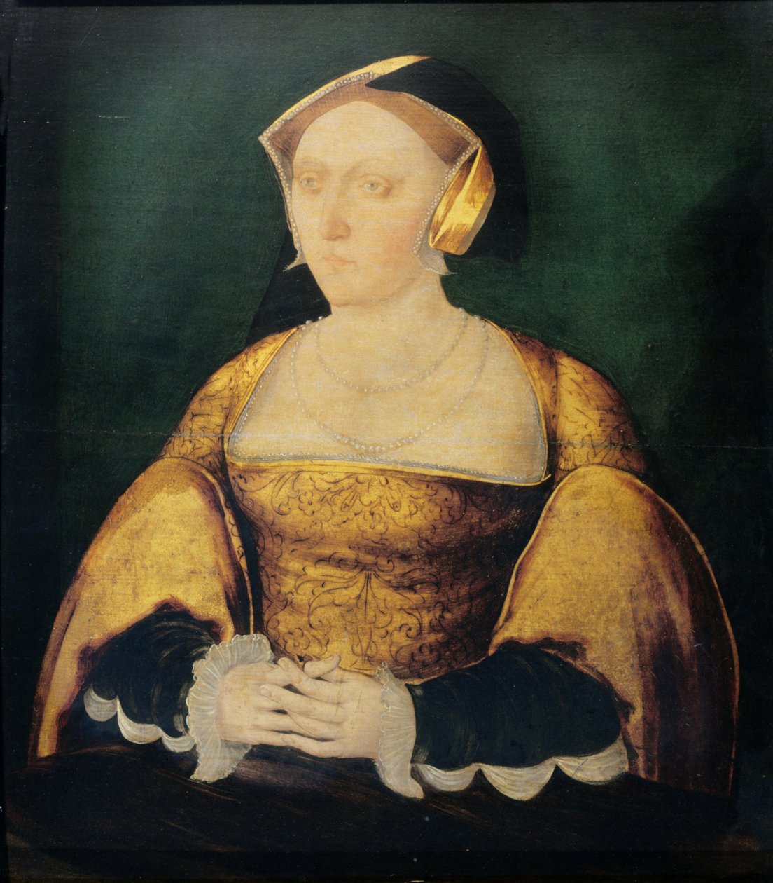 Jane Seymour (1508/9-1537) c.1536 (olej na panelu) od English School