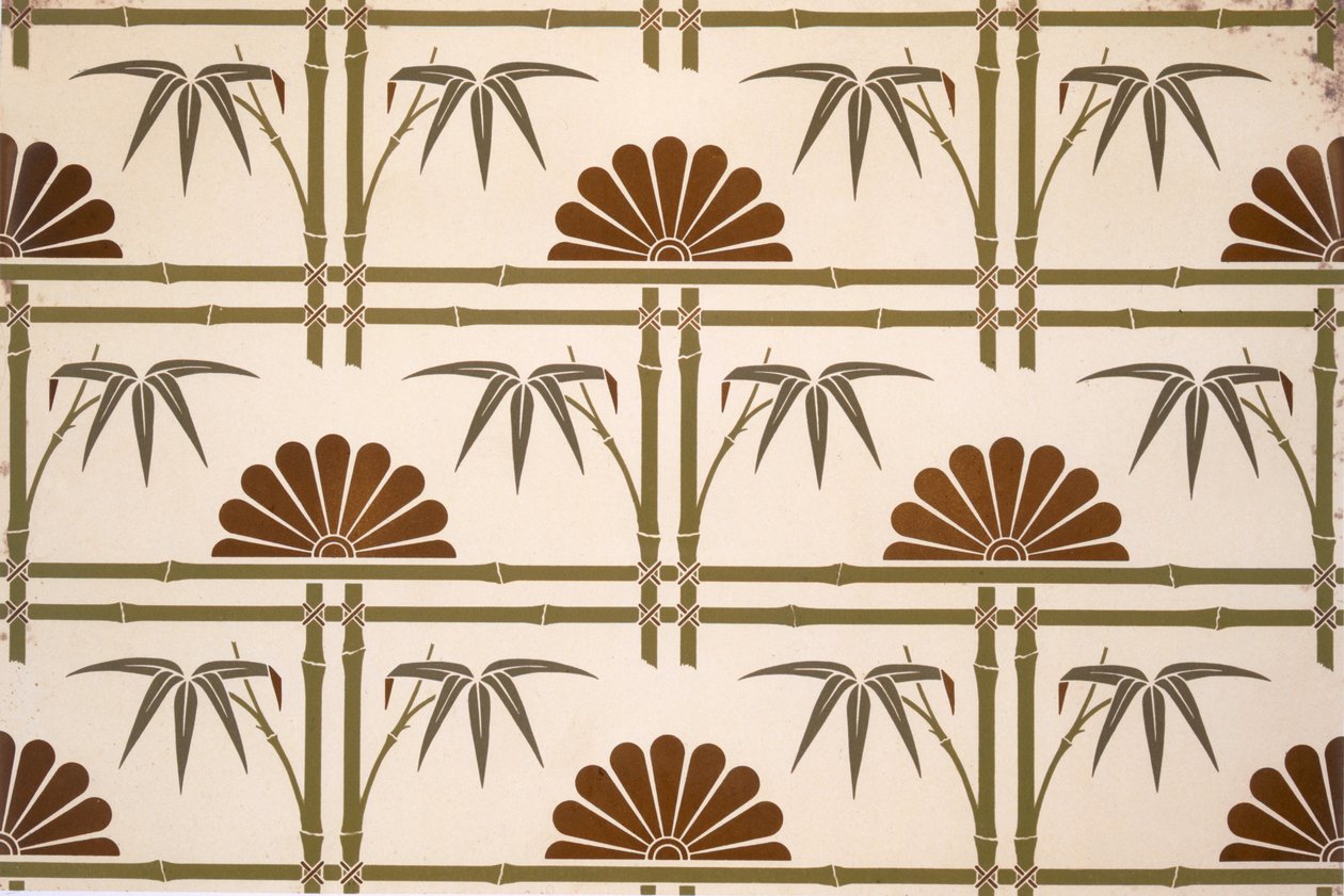 Japonský ornament, z Praktický dekoratér a ornamentalista, 1892 od English School