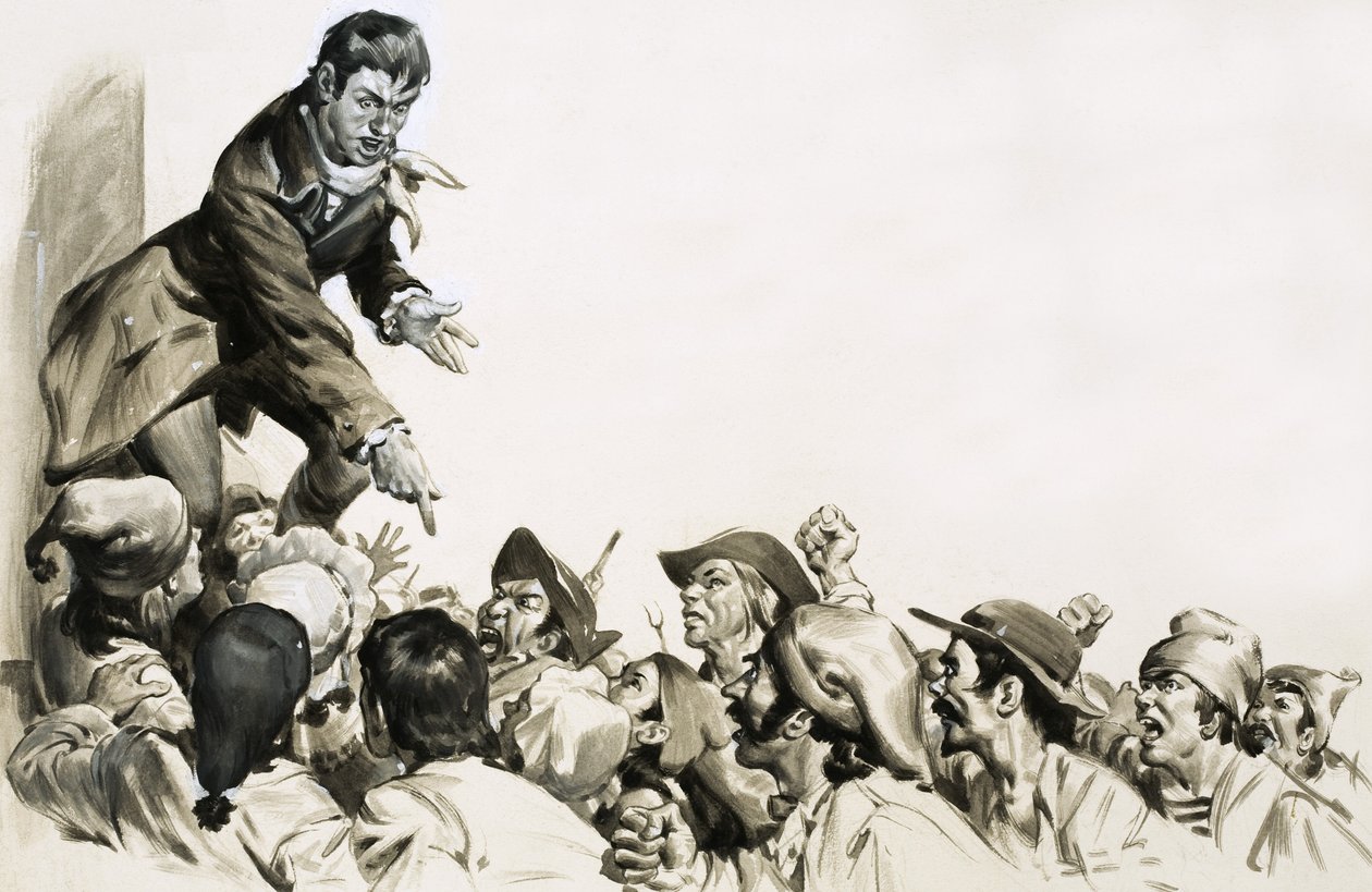 Jean Paul Marat vzbudil nenávist v srdcích pařížských davů. od English School