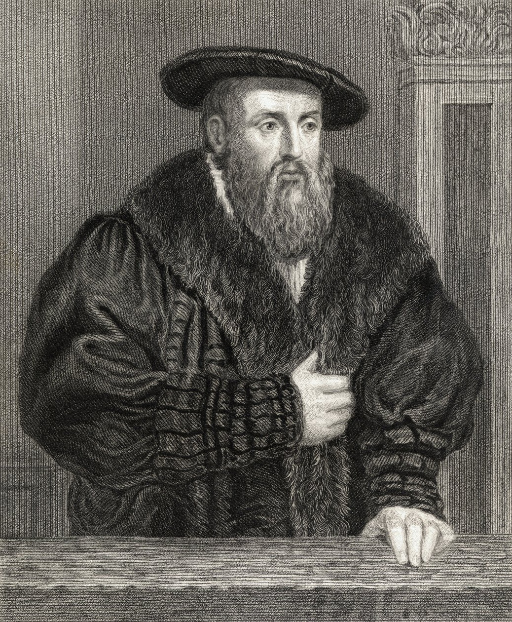 Johannes Kepler (1571-1630) z Galerie portrétů, publikoval v roce 1833 od English School