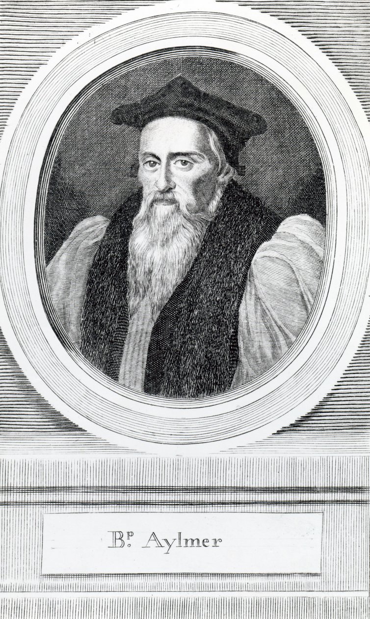 John Aylmer, lord biskup z Londýna (1521-94) od English School