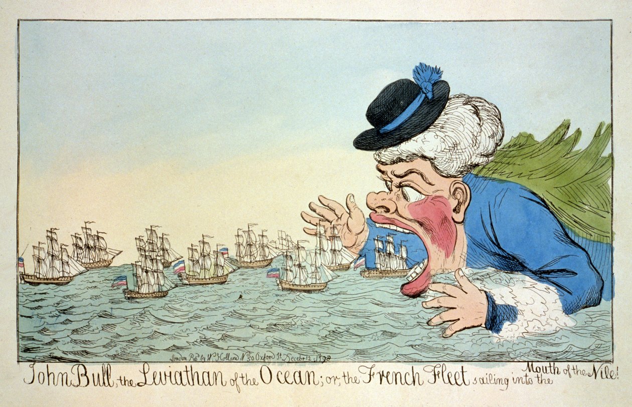 John Bull, Leviatan oceánu nebo Francouzská flotila plující do ústí Nilu 12. prosince od English School