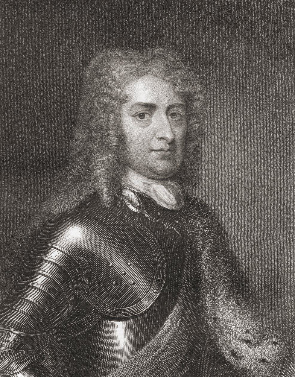 John Churchill (1650-1722) 1. vévoda z Marlborough z Galerie portrétů, publikoval v roce 1833 od English School