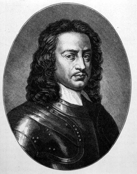 John Hampden (1594-1643) (rytina) od English School