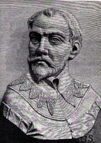 John Hawkins (1532-95) ilustrace z III. dílu Narativní a kritické historie Ameriky, 1886 od English School