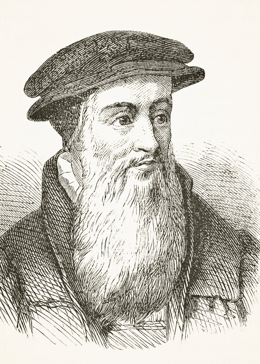 John Knox, z „Národní a domácí historie Anglie“ od Williama Hickmana Smith Aubrey (1858-1916), vydaný v Londýně, kolem roku 1890 od English School