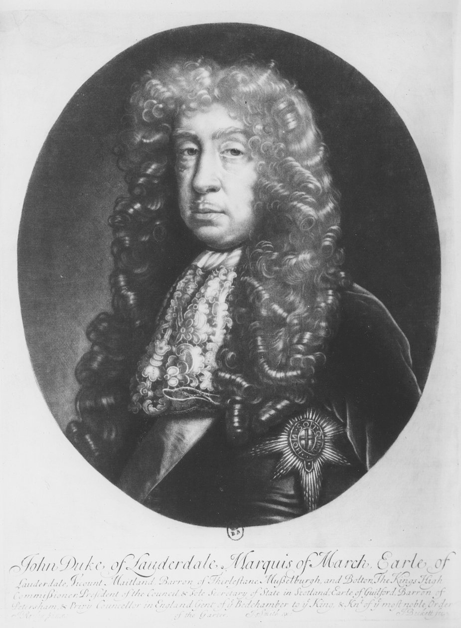 John Maitland, vévoda z Lauderdale, markýz z března (litho) od English School
