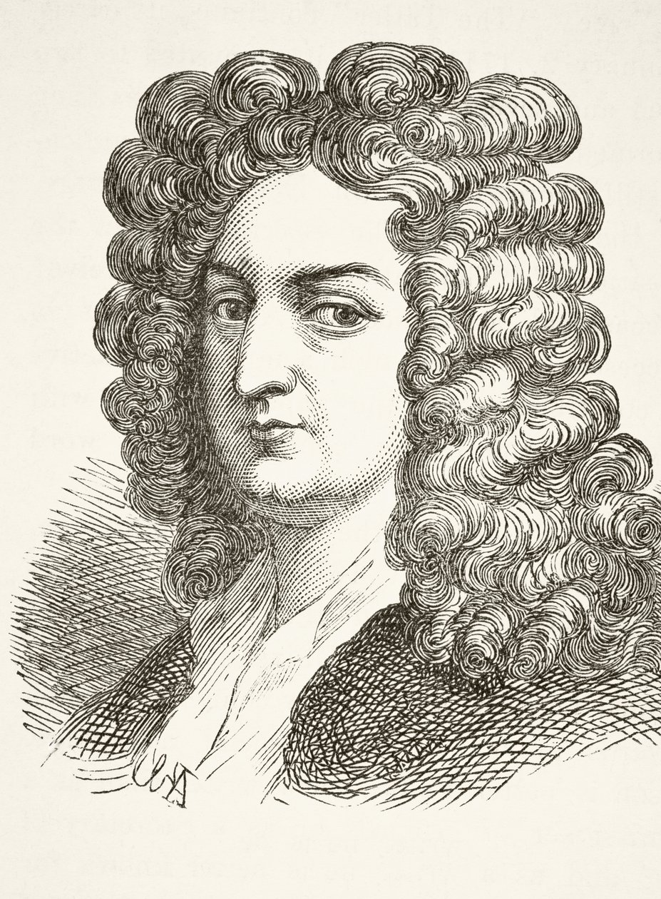 Joseph Addison, z „Národní a domácí historie Anglie“ od Williama Hickmana Smith Aubrey (1858-1916), vydaný v Londýně, kolem roku 1890 od English School