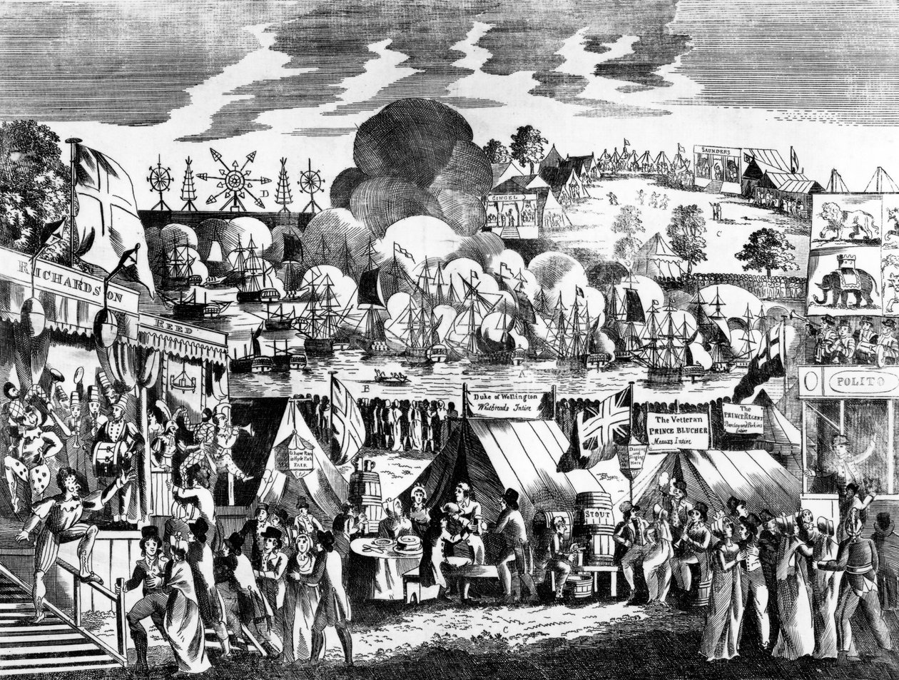 Jubilejní veletrh v Hyde Parku, 1814 od English School
