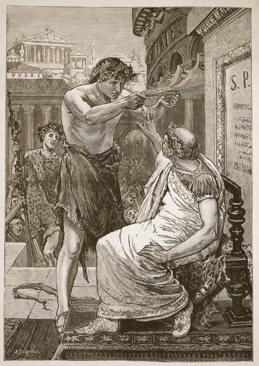 Julius Caesar odmítá korunu nabízenou Anthonym od English School
