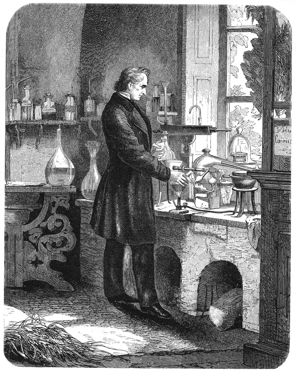 Justus von Liebig, z knihy "The Popular Educator", asi 1885 (tisk) od English School