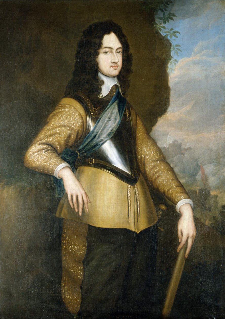 Král Karel II (1630-85) v mládí od English School