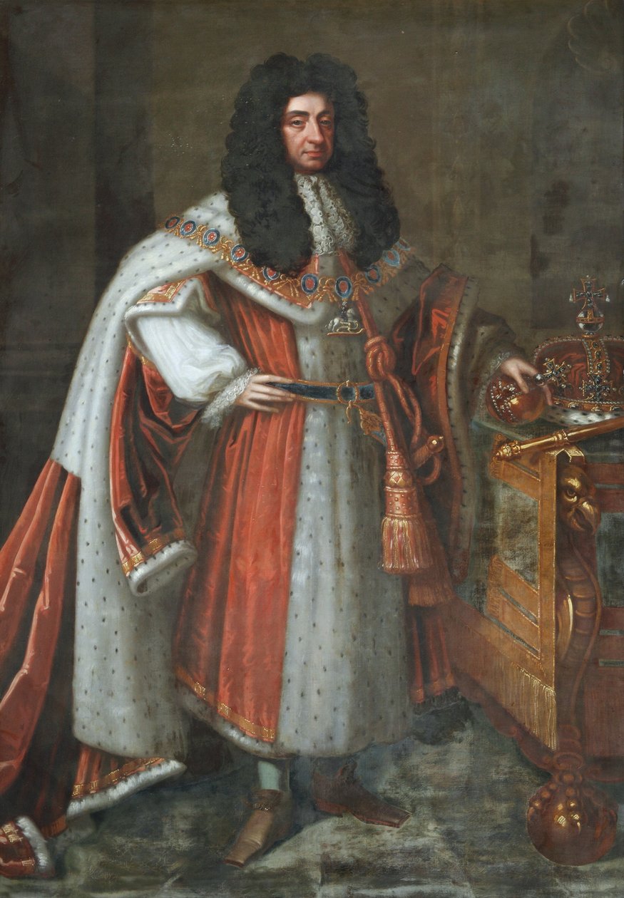 král Karel II od English School