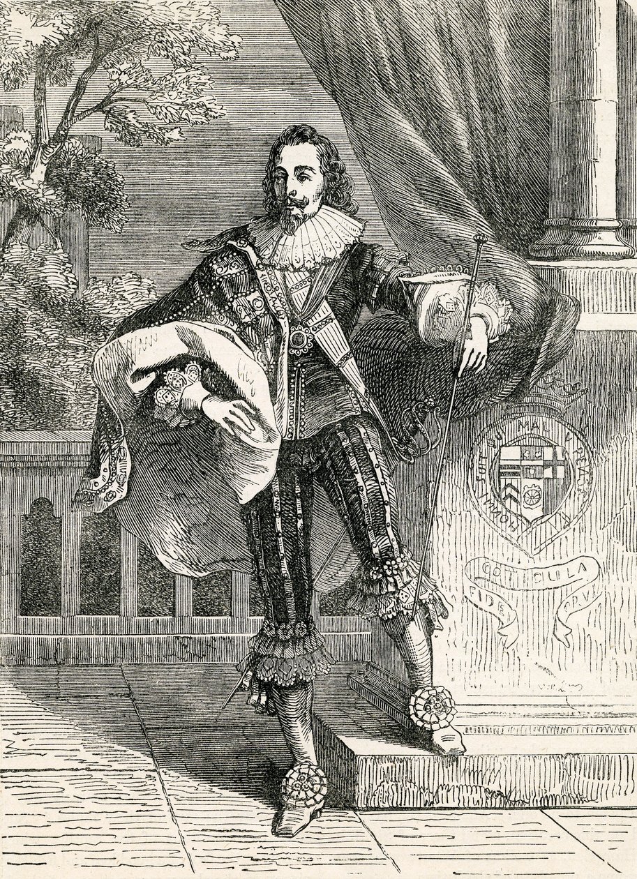 King Charles I, ilustrace převzata z John Cassells Illustrated History of England, 1857 od English School