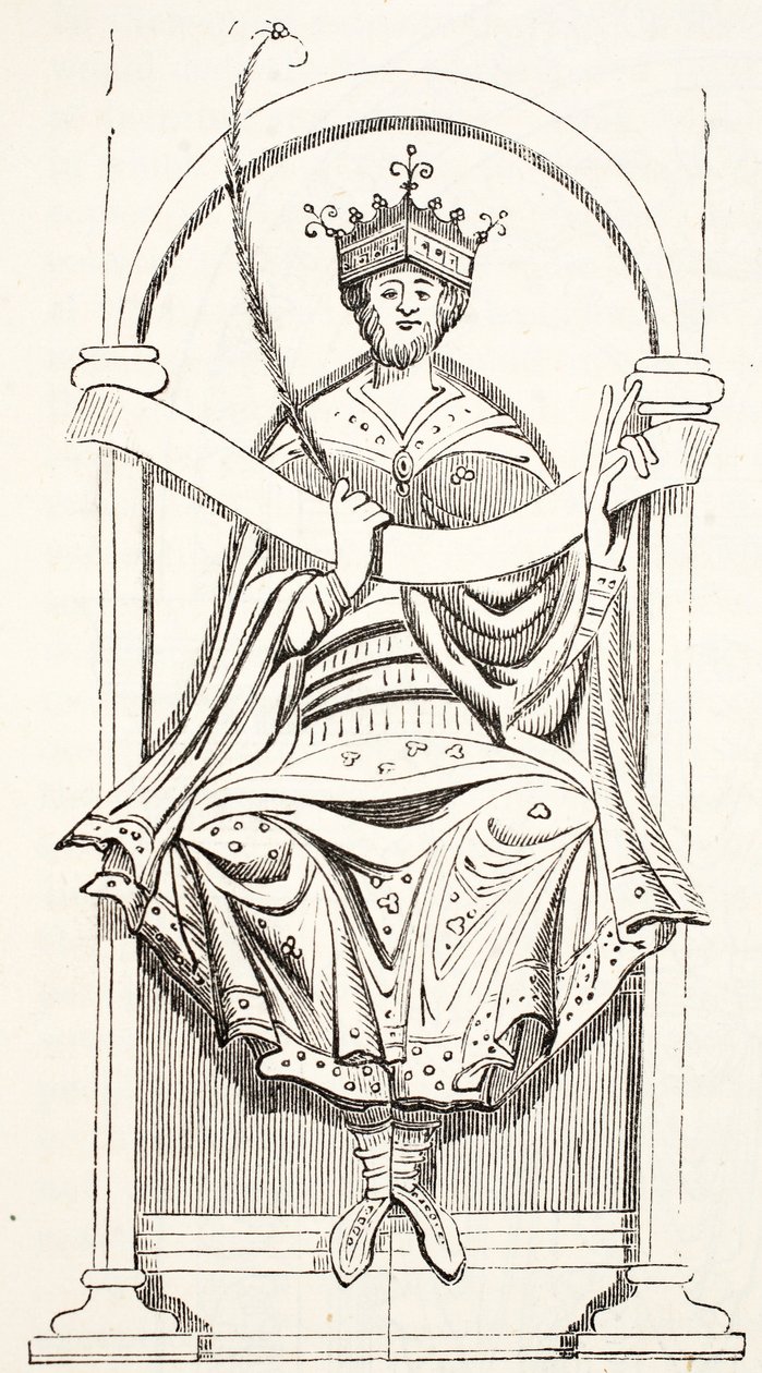 King Edgar (z Cotton MS) od English School