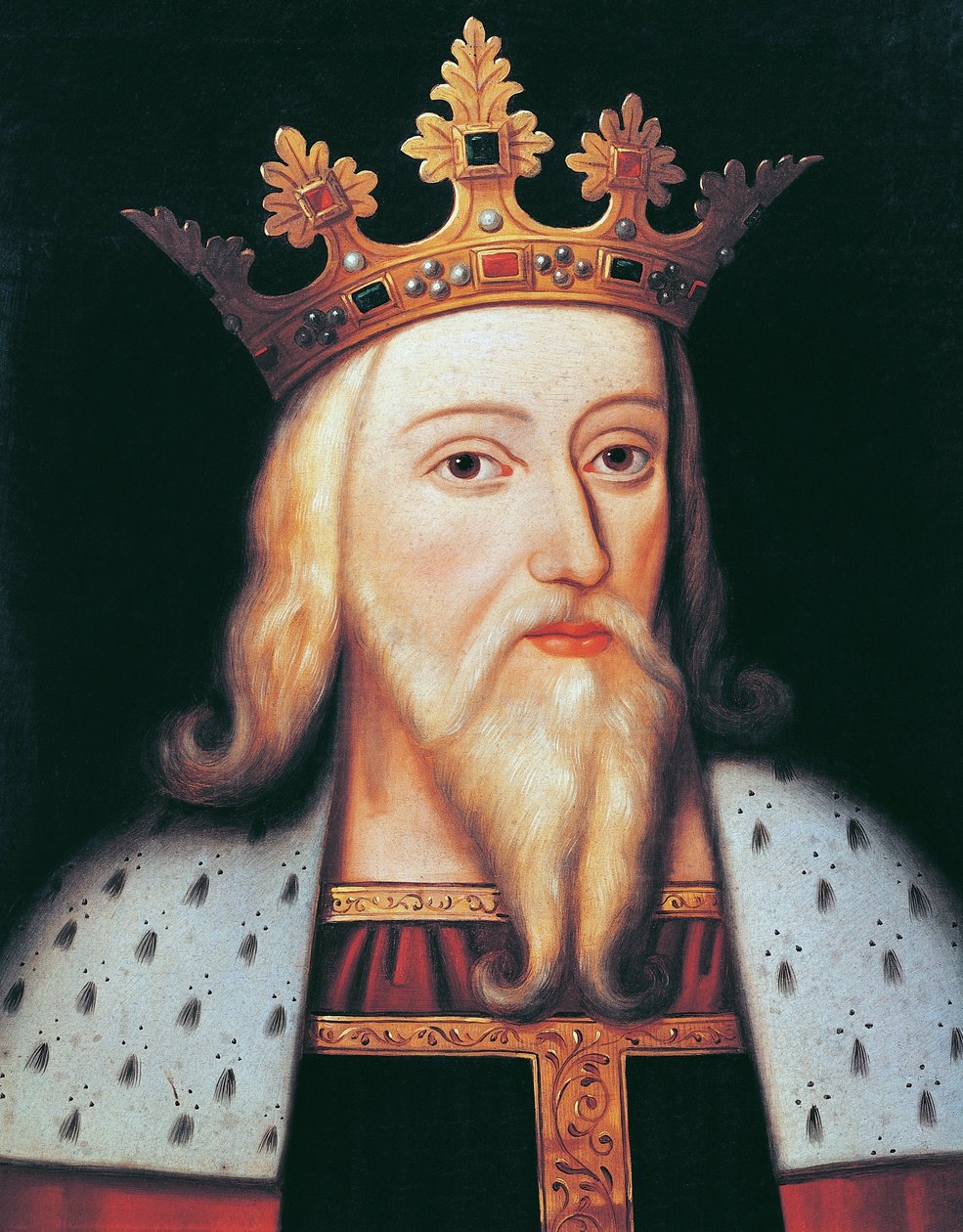 Král Edward III (olej na panelu) od English School