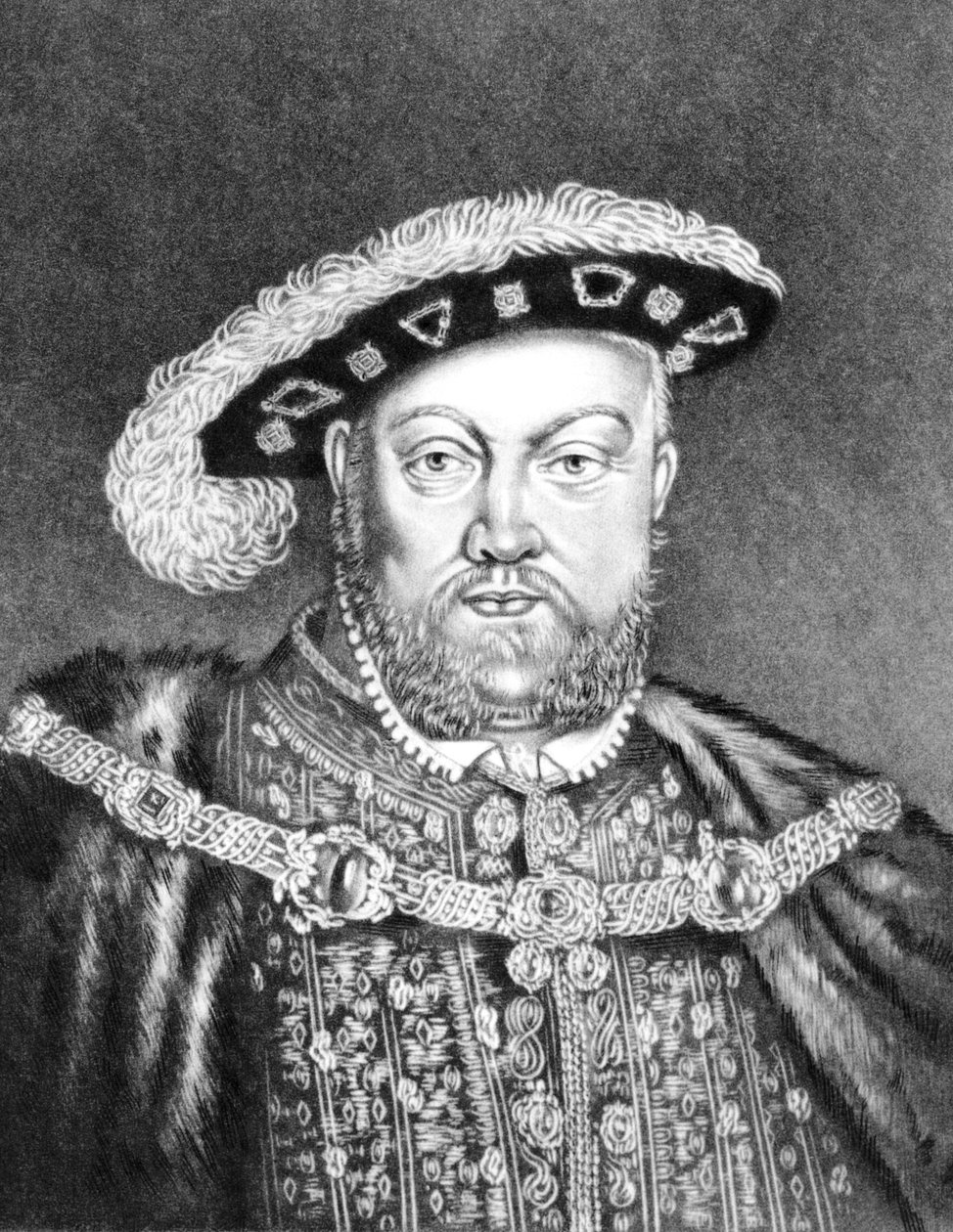 Král Jindřich VIII (c1491-1547) ilustrace z 