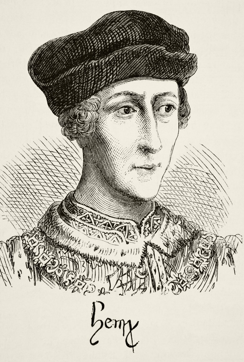 Anglický král Jindřich VI. z knihy „Národní a domácí historie Anglie“ od Williama Hickmana Smith Aubrey (1858-1916), vydaná v Londýně, kolem roku 1890 od English School