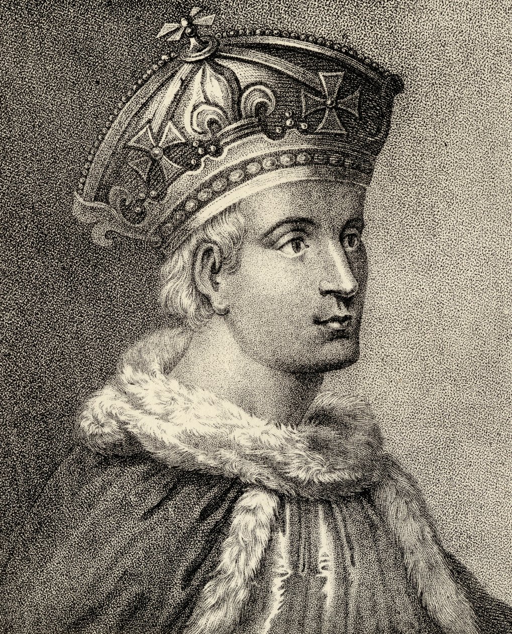 Anglický král Jindřich VI., ilustrace z 