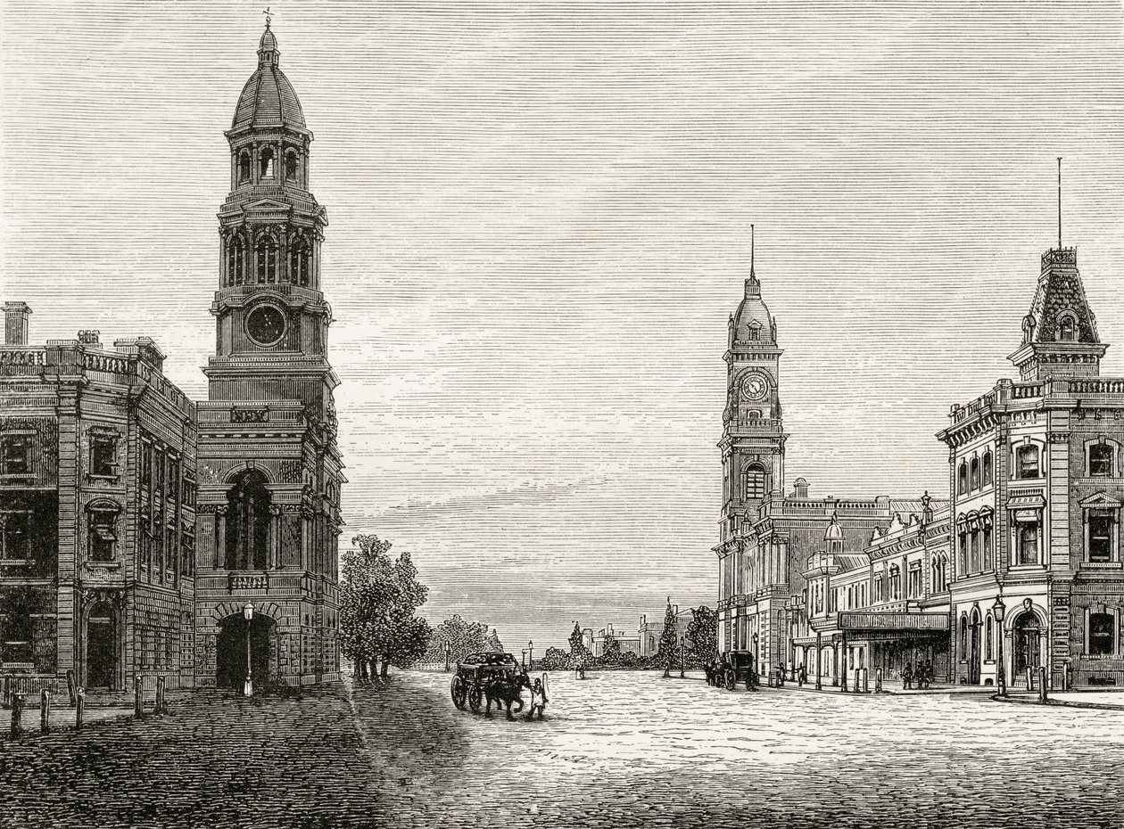King William Street, Adelaide, c.1880, z 