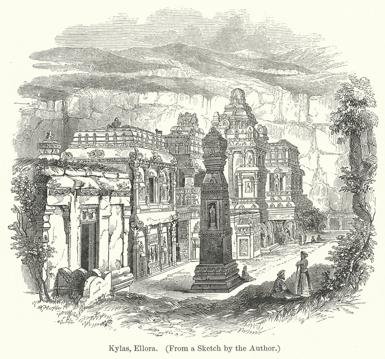Kylas, Ellora (rytina) od English School