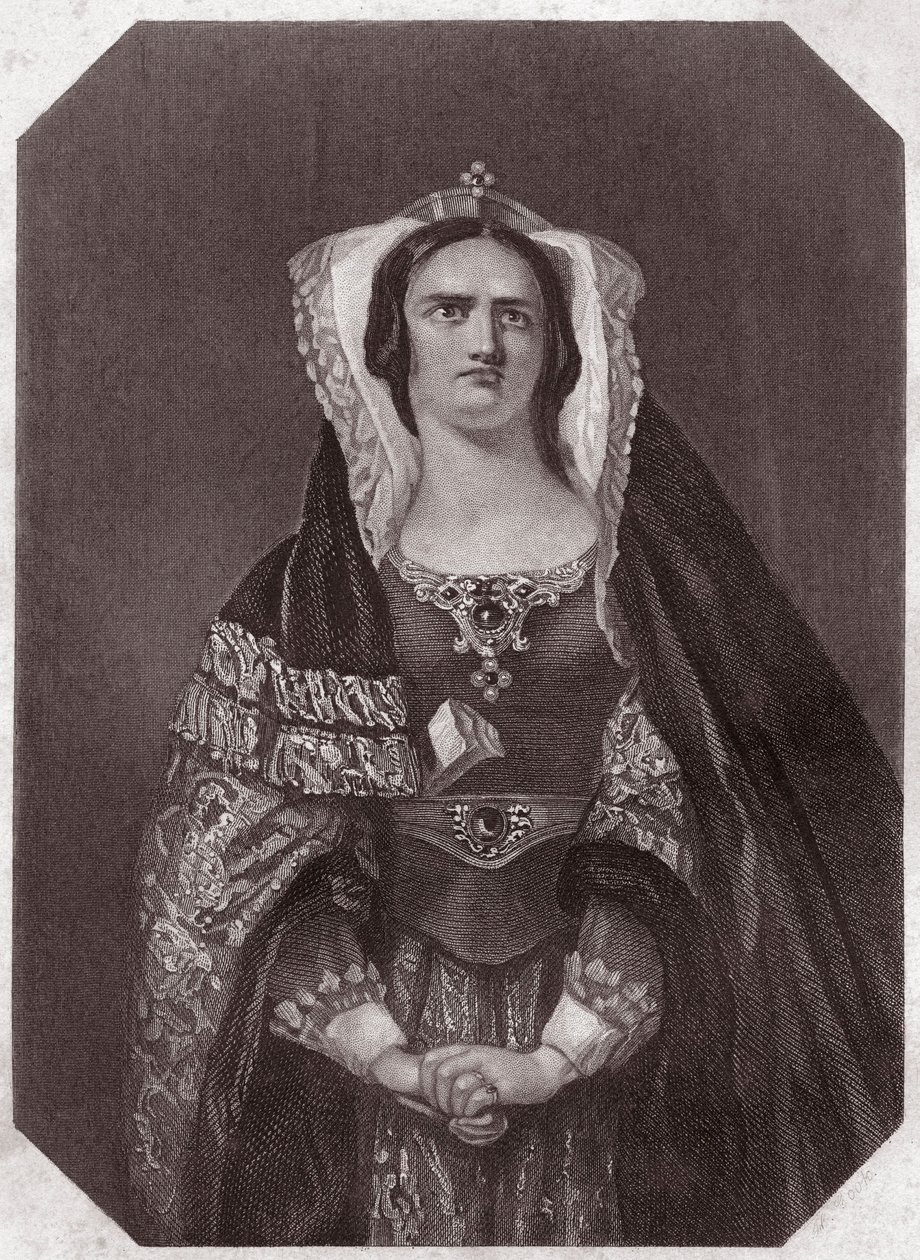 Lady Macbeth (Macbeth) v - „“ Shakespearově ženské galerii, sbírka čtyřiceti pěti vážných portrétů raných londýnských umělců, obohacená kritickými a literárními poznámkami“““ kolem roku 1838 – z „“ Galerie žen Shakespearových, sbírka čtyřiceti Pět od English School