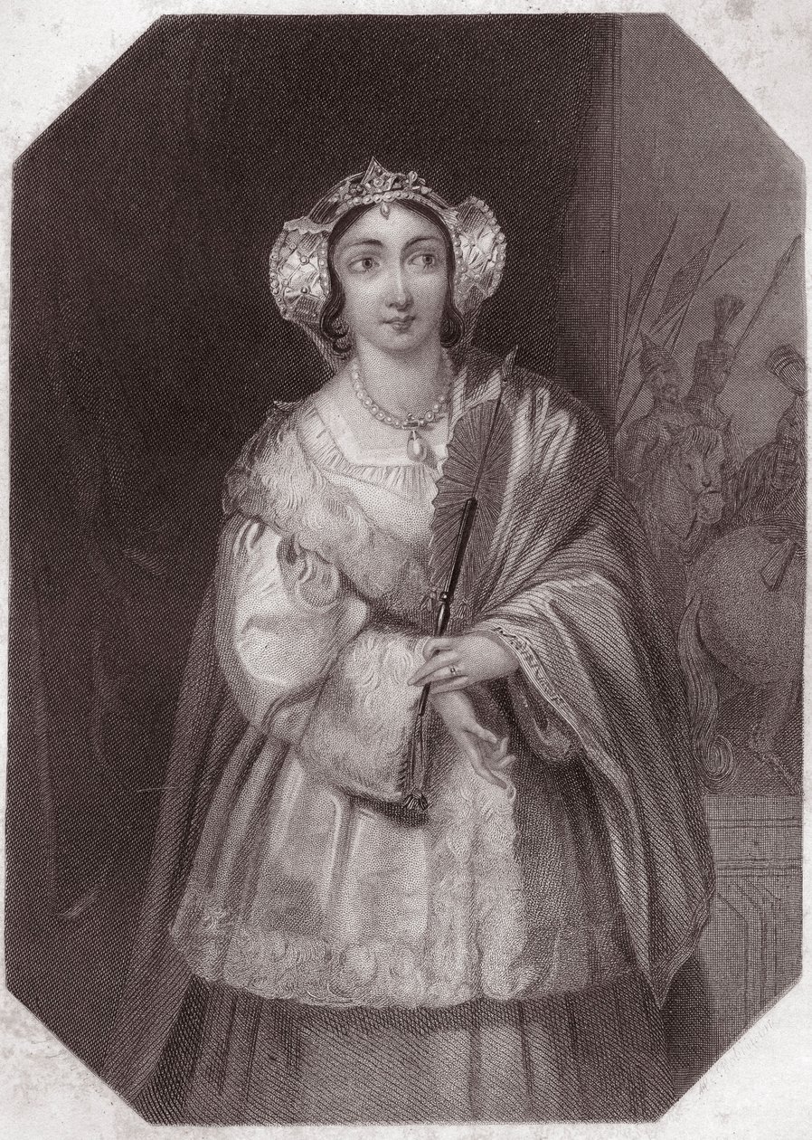 Lady Percy (Jindřich IV.) (král Jindřich IV.) v - „“ Galerii žen ze Shakespeara, sbírka čtyřiceti pěti vážných portrétů prvních londýnských umělců, obohacená o kritické a literární poznámky“““ kolem roku 1838 – od „ Galerie žen Shakes od English School