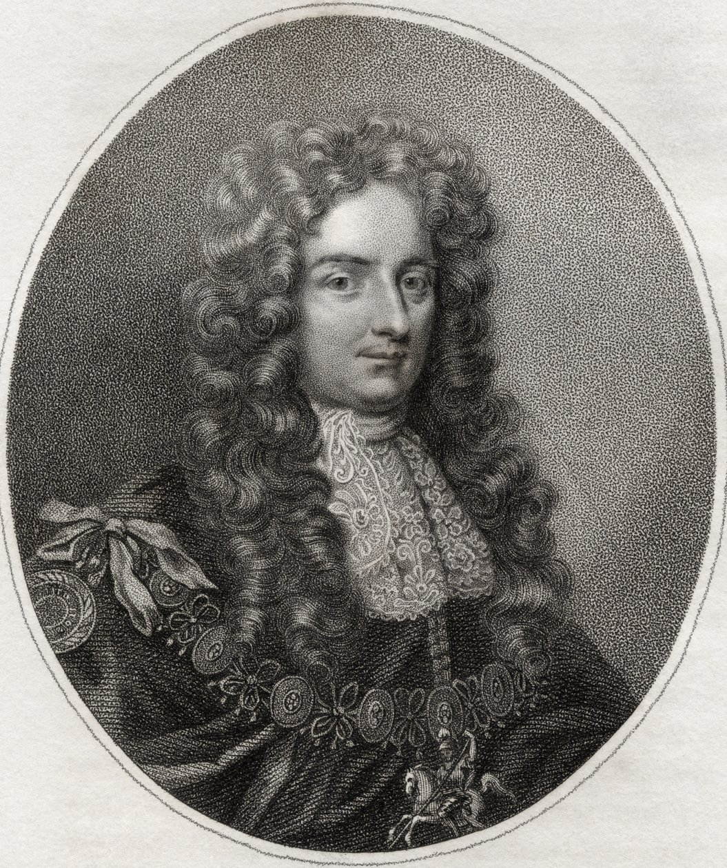 Laurence Hyde, vyrytý Bocquetem, ilustrace z „Katalogu královských a vznešených autorů, svazek IV“, vydaného v roce 1806 od English School