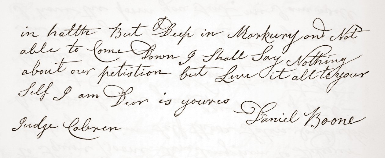 Dopis Daniela Boonea soudci Johnu Cobrenovi, originál ze dne 5. října 1809 (viz také 619583) od English School
