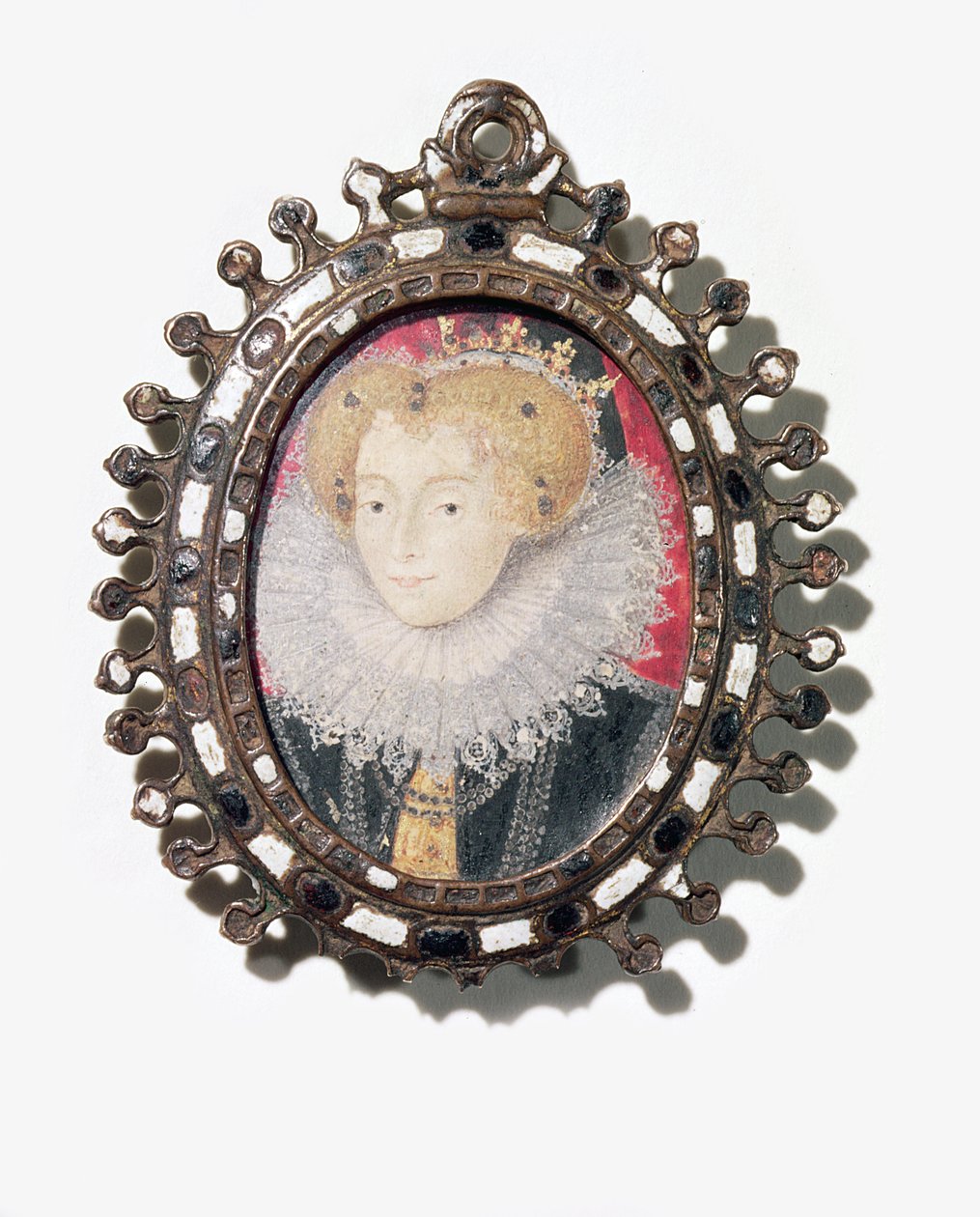 Lettice Knollys, Lady Leicester (akvarel na pergamenu) od English School