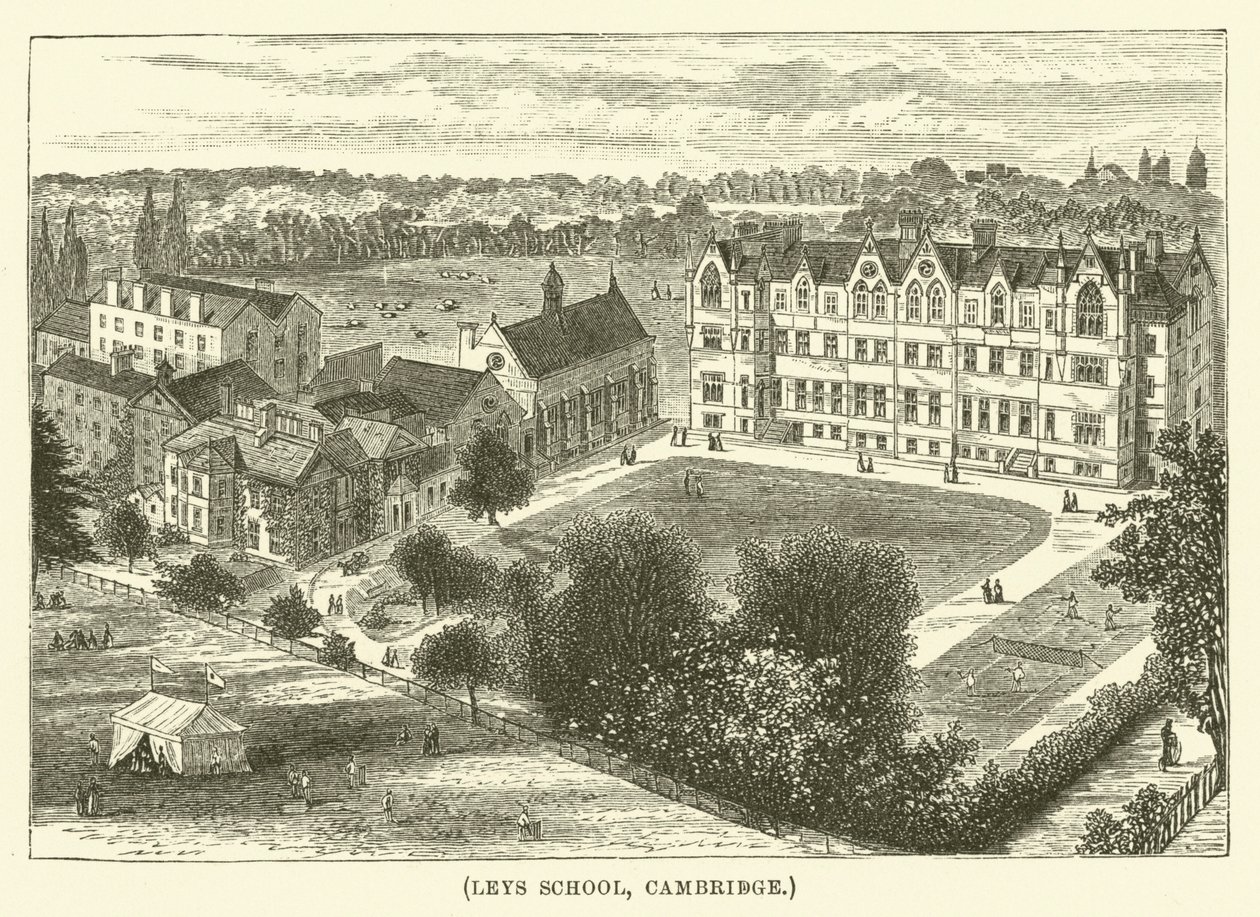 Leys School, Cambridge (rytina) od English School