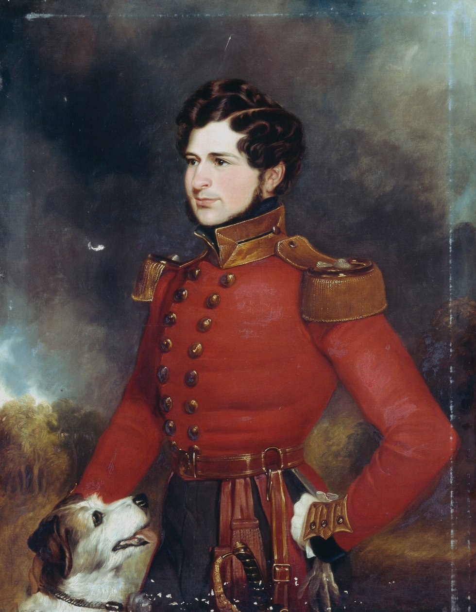 Poručík Edward Hope Smith Bowdich (1822-82) kolem roku 1840 od English School