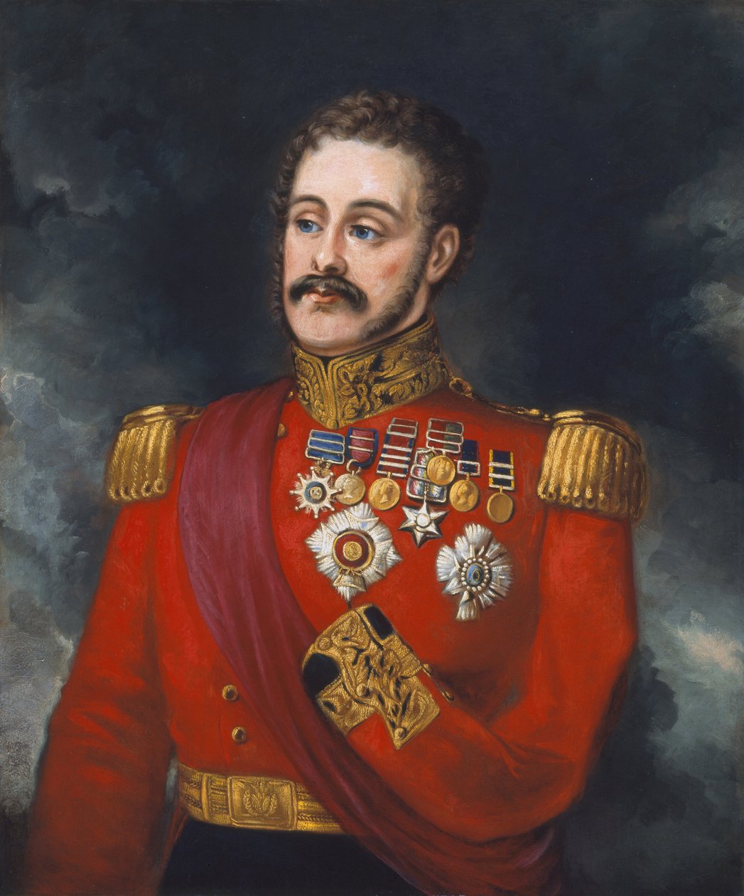 Generálporučík Sir Joseph Thackwell GCB KH (1781-1859) kolem roku 1850 od English School